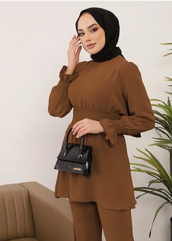 44 Beden mavi Renk Mavi Saten Kumaşlı Tunik