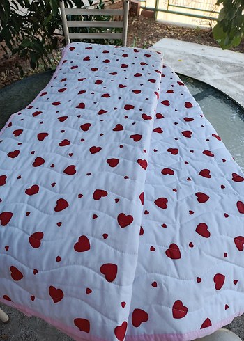 Çiçek Desenli Gri Yatak Örtüsü - Görsel 6