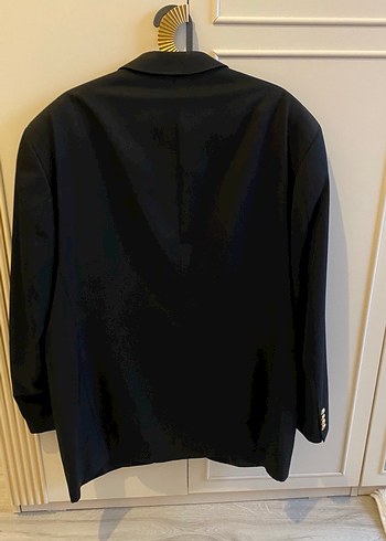 Düğmeli Erkek Klasik siyah Ceket - Görsel 3