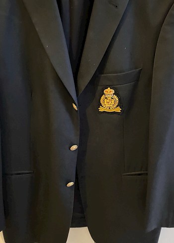 Düğmeli Erkek Klasik siyah Ceket - Görsel 2