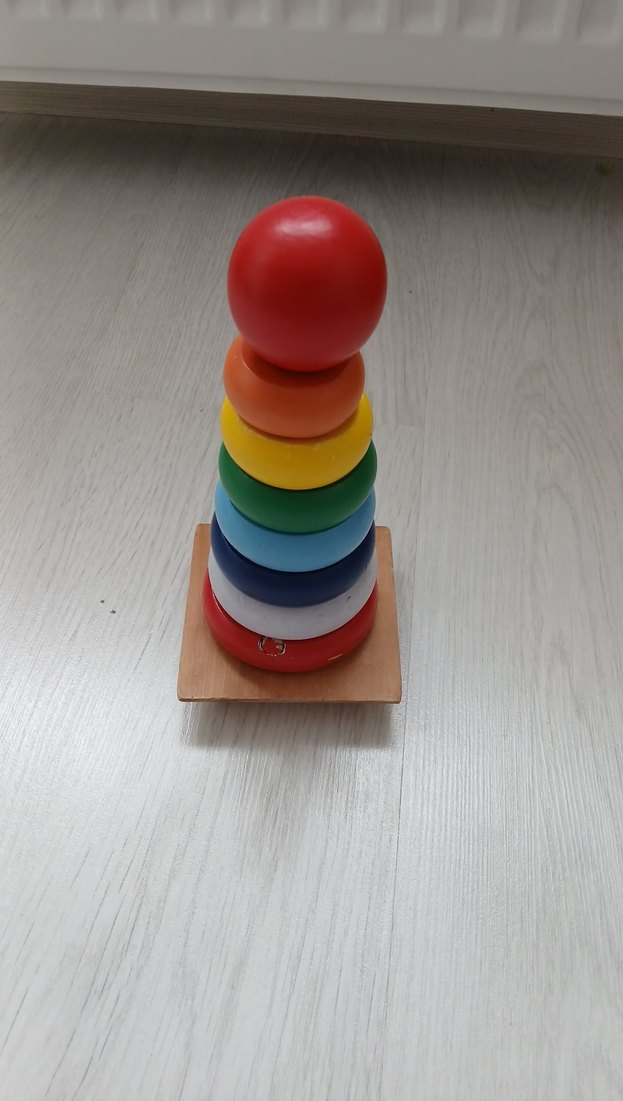 Renkli Ahşap Dengeleme Oyuncağı - Görsel 2