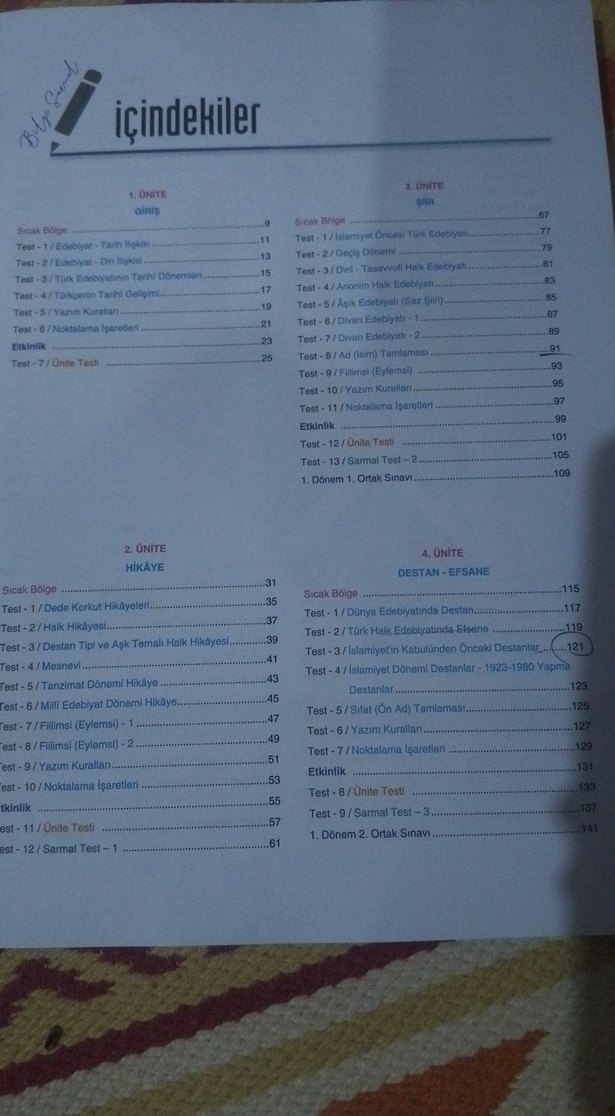 10. Sınıf Türk Dili ve Edebiyatı Soru Bankası - Görsel 2