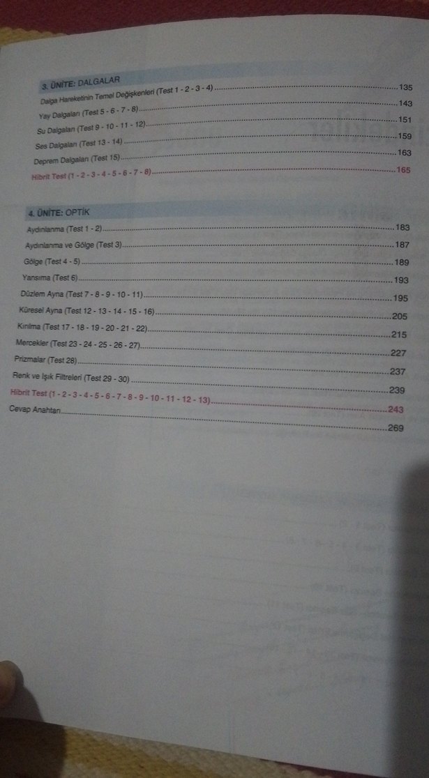 10. Sınıf Fizik Soru Bankası Fen Liseleri İçin - Görsel 3