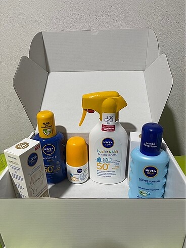 Nivea güneş kremi ürünleri toplam değeri 4000?