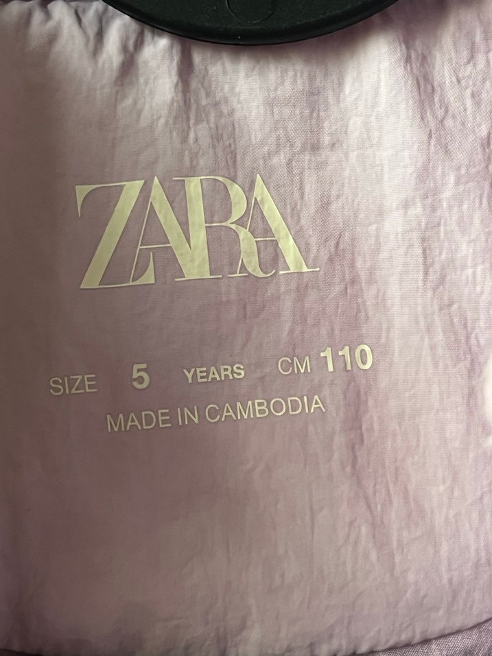 Zara kids Kız Çocuk Lila Fermuarlı Yelek - Görsel 4
