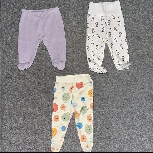 Patikli pijama altı 3 tane