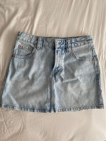 Stradivarius Mini Denim Etek