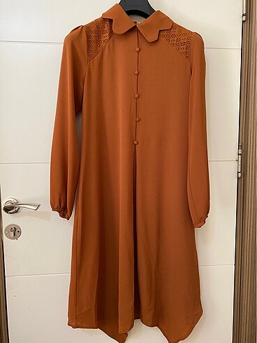 Tunik - elbise - kiremit rengi