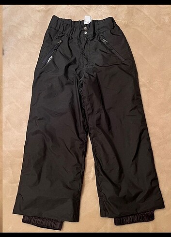 10 Yaş Beden siyah Renk Decathlon çocuk kar pantalonu