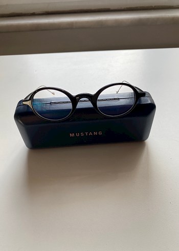 Mustang Retro Oval Dairesel Gözlük - Görsel 3