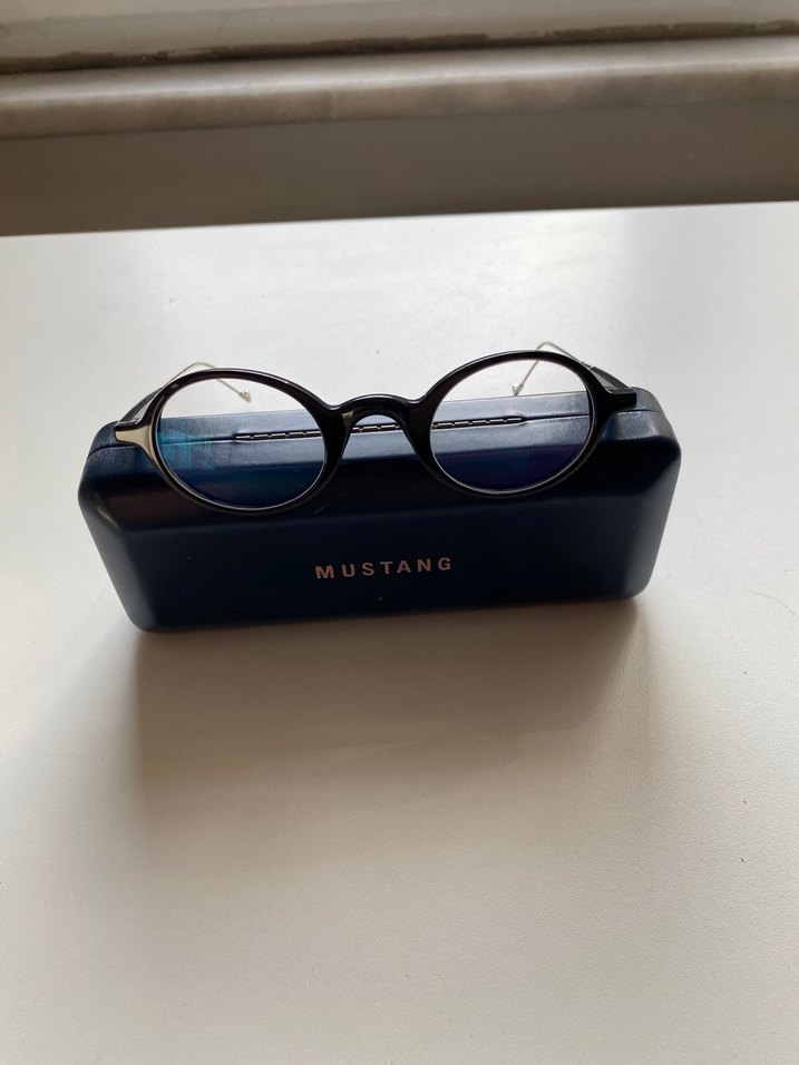 Mustang Retro Oval Dairesel Gözlük - Görsel 3