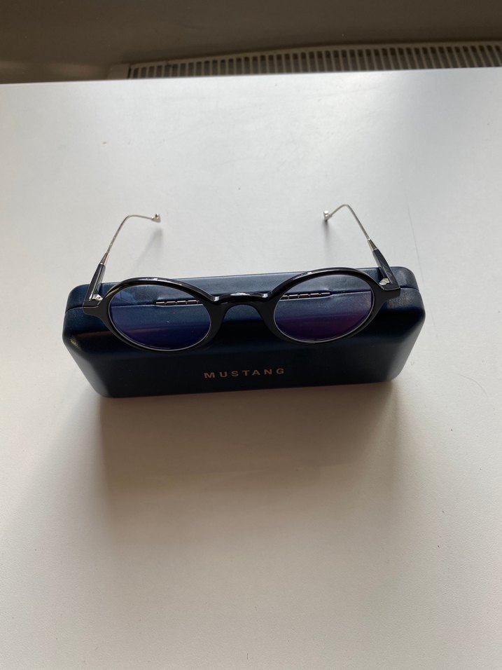 Mustang Retro Oval Dairesel Gözlük - Görsel 4