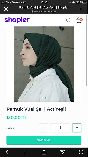 Beden Kalınn pamuk vual şal