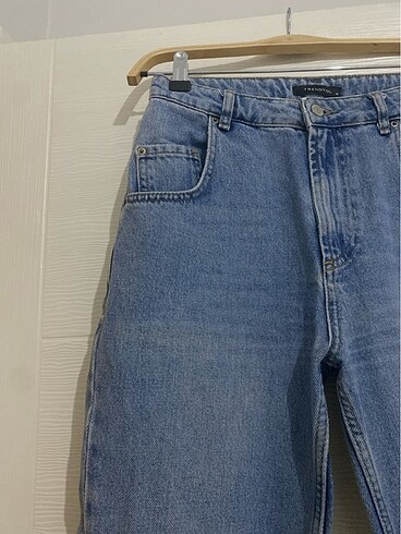 xs Beden mavi Renk Yüksek bel kot pantolon