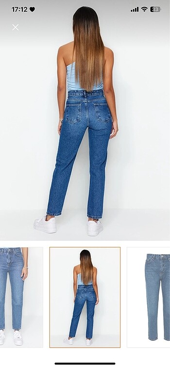 s Beden Yüksek bel mom jean