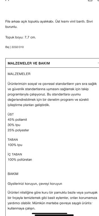 36 Beden Zara file ayakkabı