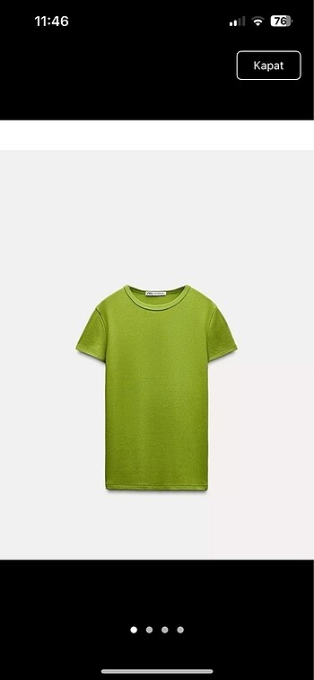 Zara yeşil tshirt