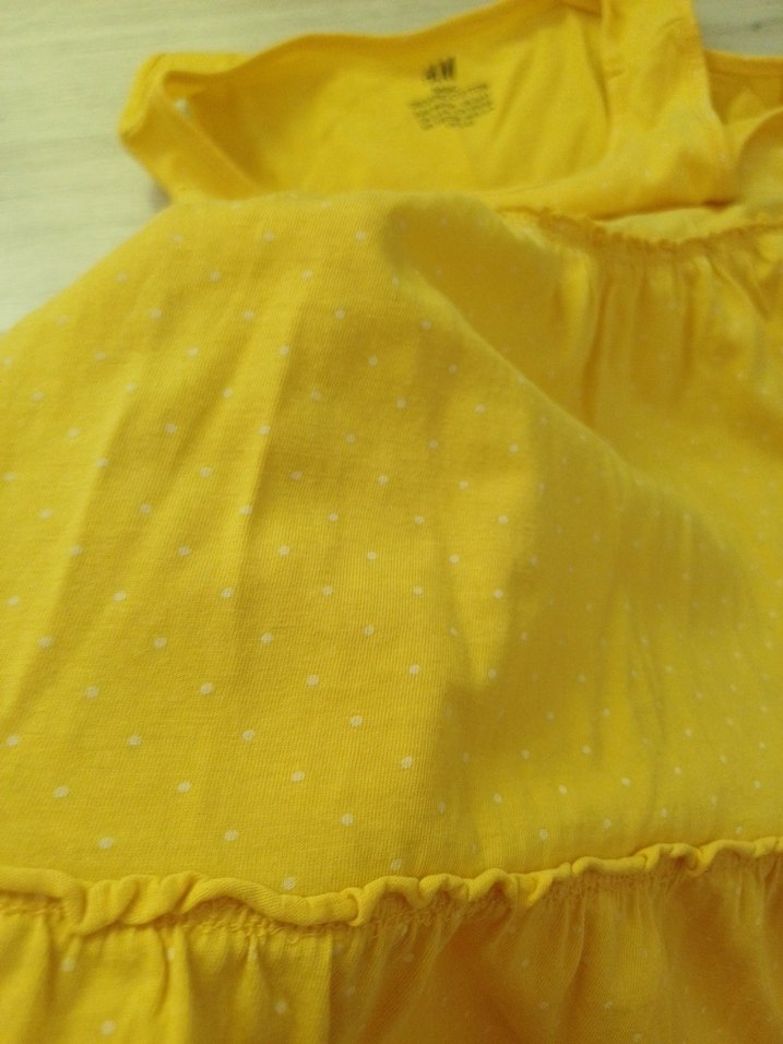 Kız Çocuk Sarı Kolsuz  Elbise - Görsel 5