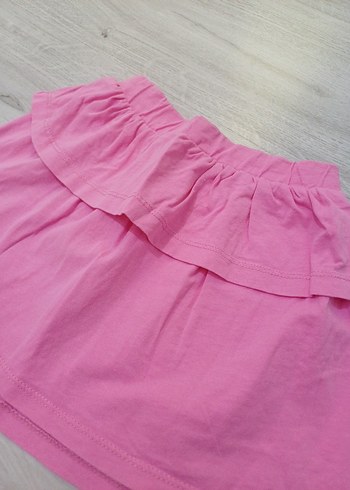 Koton Kız Çocuk Pembe Volanlı Etek
