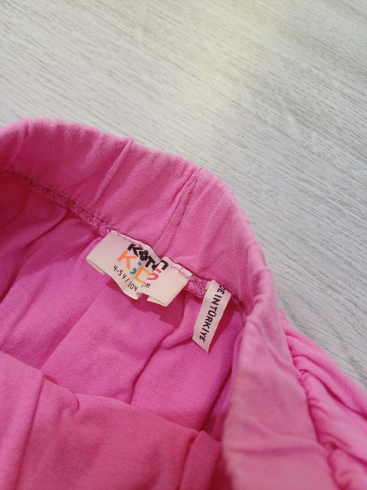 Kız Çocuk Pembe Volanlı Etek - Görsel 3