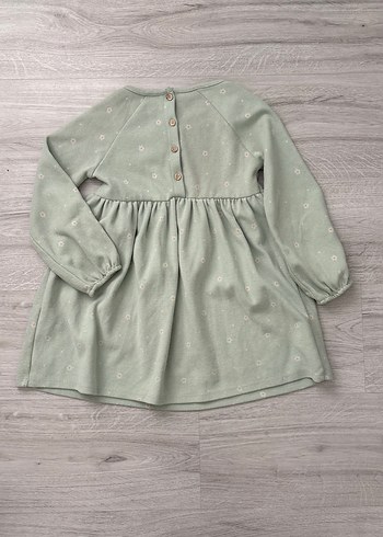 Kız Çocuk yeşil Uzun Kollu Elbise - Görsel 3