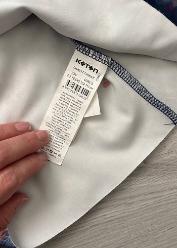 Kız Çocuk Mavi Tül Detaylı Etek - Görsel 6