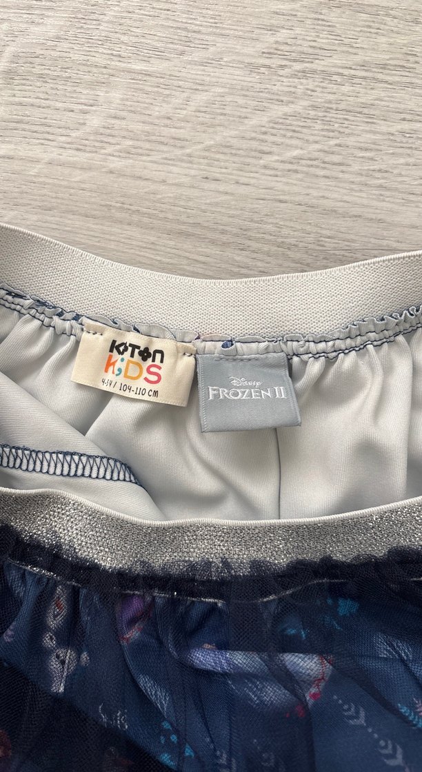 Kız Çocuk Mavi Tül Detaylı Etek - Görsel 5