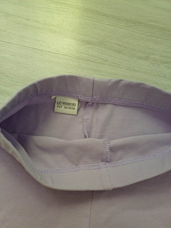 Kızlar için Lila Pamuklu Şort - Görsel 3