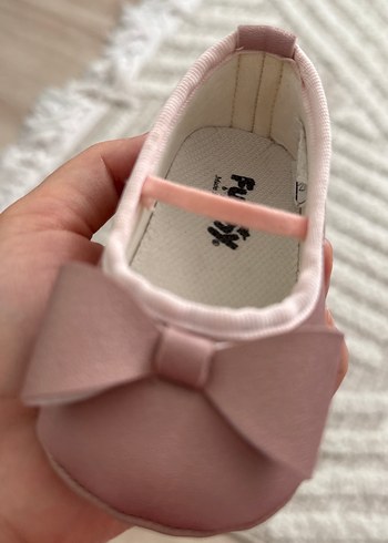 Pembe Fiyonklu Kız Çocuk Babet Ayakkabı - Görsel 4