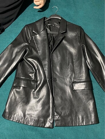 Deri blazer ceket