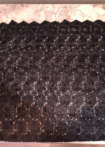 Siyah şık dantel bluz - Görsel 2