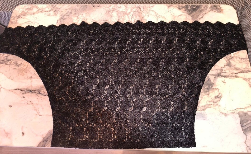 Siyah şık dantel bluz - Görsel 2