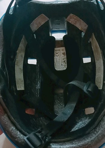 Mavi Biker Motor Kaskı Velcro Bantlı, oxelo marka hepsi - Görsel 2