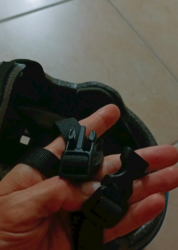 Mavi Biker Motor Kaskı Velcro Bantlı, oxelo marka hepsi - Görsel 4