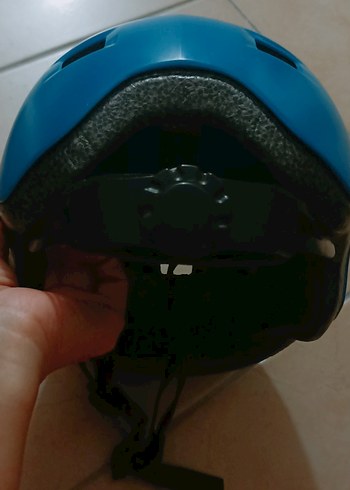 Mavi Biker Motor Kaskı Velcro Bantlı, oxelo marka hepsi - Görsel 3