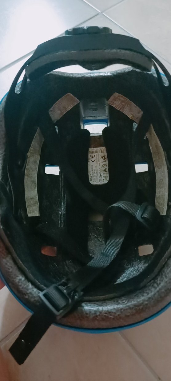 Mavi Biker Motor Kaskı Velcro Bantlı, oxelo marka hepsi - Görsel 2