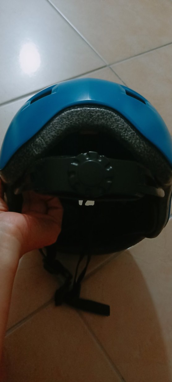 Mavi Biker Motor Kaskı Velcro Bantlı, oxelo marka hepsi - Görsel 3