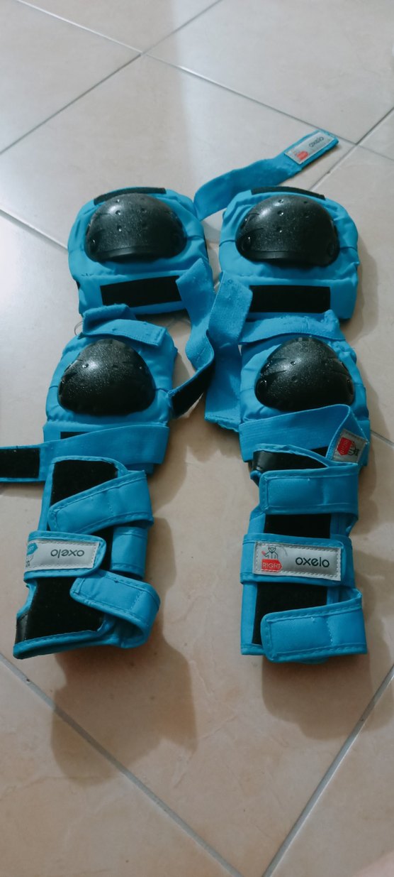 Mavi Biker Motor Kaskı Velcro Bantlı, oxelo marka hepsi - Görsel 5