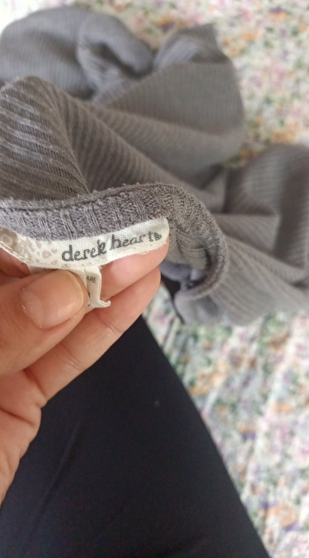 Gri Midi Hamile Günlük Elbise - Görsel 2