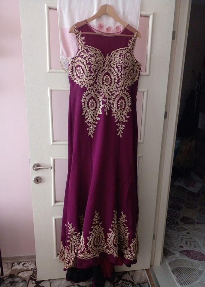 Abiye bordo - Görsel 2