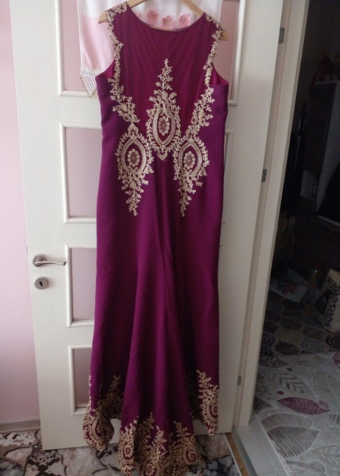 Abiye bordo - Görsel 4