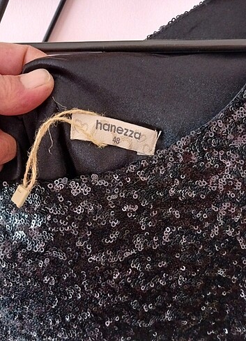 Abiye siyah  44 46  beden uyumlu etiketli yeni hiç giyilmedi - Görsel 5