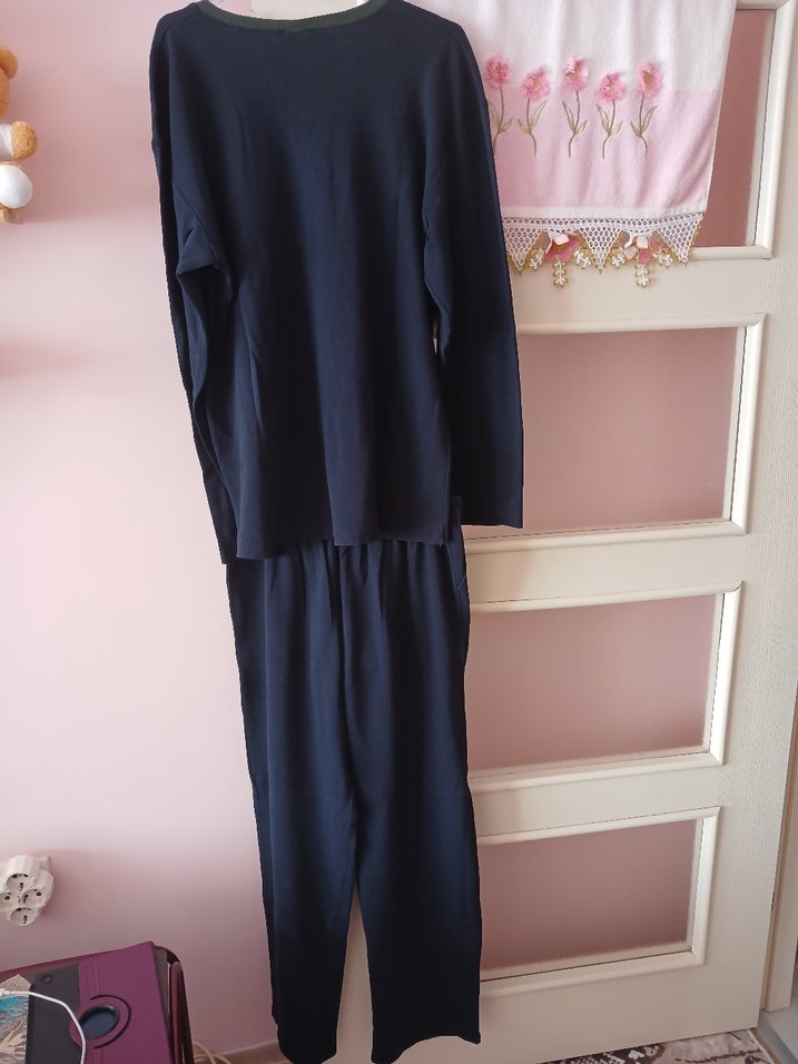 Erkek Lacivert Baskılı Uzun Kollu Pijama Takımı - Görsel 2