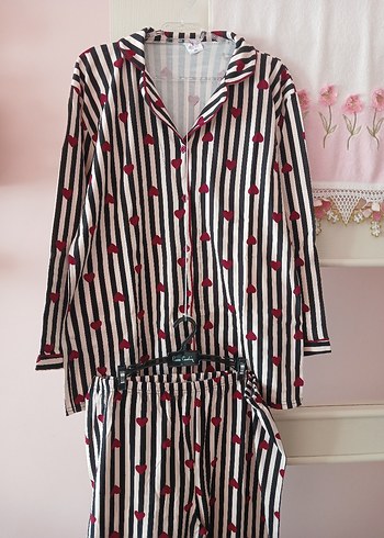 4xl Kadın Uzun Kollu Pijama Takımı yeni - Görsel 2