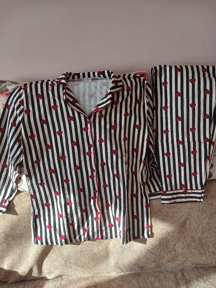 4xl Kadın Uzun Kollu Pijama Takımı yeni - Görsel 3