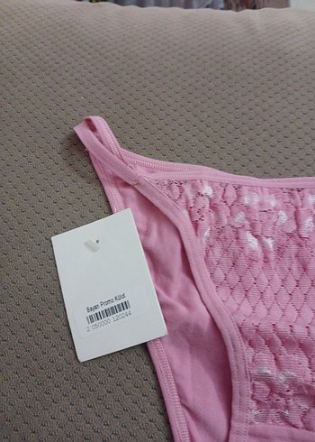 Pembe Dantel Detaylı Kadın Külot S L beden uyumlu - Görsel 4