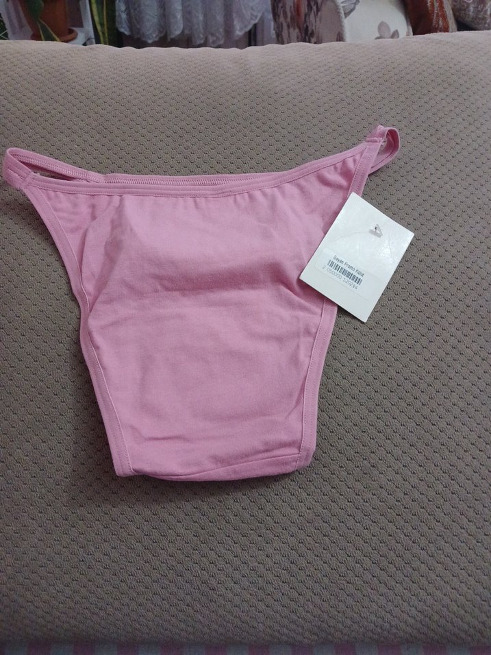 Pembe Dantel Detaylı Kadın Külot S L beden uyumlu - Görsel 3