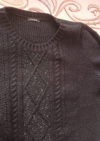 lcwaikiki 44 46 bedene uyumlu Siyah Örgü Kadın Kazak yeni - Görsel 6