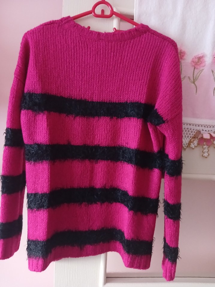 lcwaikiki 42 44  bedene uyumlu  Çizgili  Kadın Kazak yeni - Görsel 2