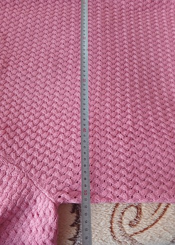 lcwaikiki 44 46 beden Pembe Örgü Kadın Kazak yeni - Görsel 7